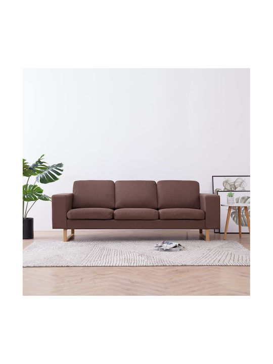 Canapea Cu Trei Locuri Maro 200x82x75cm