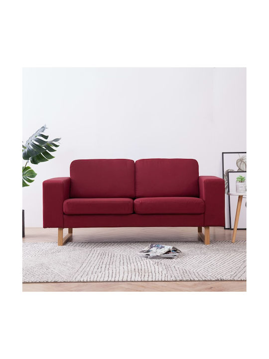 Canapea Cu Două Locuri Burgundy 156x82x75cm