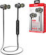 Ipipoo DP-1 In-ear Bluetooth Handsfree Ακουστικά με Αντοχή στον Ιδρώτα Μαύρα