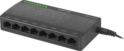 Lanberg DSP1-1008 Negestionat L2 Switch cu 8 Porturi Gigabit (1Gbps) Ethernet