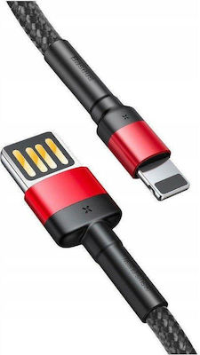 Baseus Cafule Geflochten USB-A zu Lightning Kabel Rot 1m (CALKLF-G91)