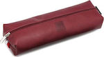 Make Notes Pencil Case Barrel with 1 Compartment Burgundy