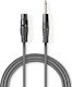 Nedis Cable XLR female - 6.3mm male Γκρι 5m COTH15120GY50