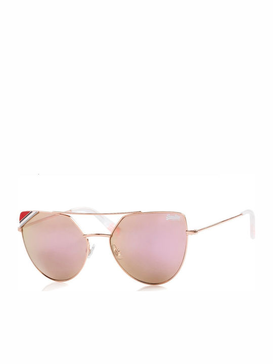 Superdry Sds Mikki Women's Sunglasses with Rose Gold Metal Frame