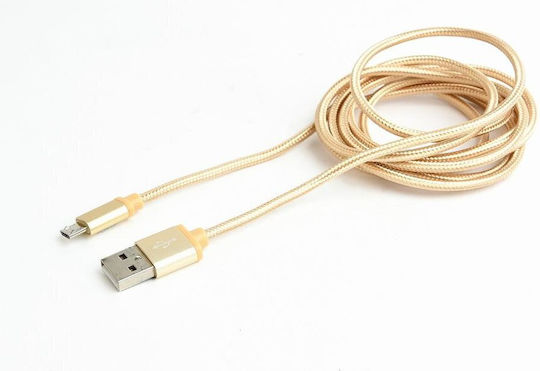 Cablexpert Braided USB 2.0 to Micro USB Cable Gold 1.8m CCB-MUSB2B-AMBM-6-G 1 Piece