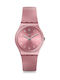 Swatch So Watch with Pink Gold Rubber Strap