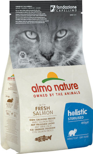 Holistic Dry Food for Adult Sterilized Cats with Salmon / Rice 2kg