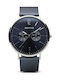 Bering Time Watch Battery with Blue Metal Bracelet 14240-303