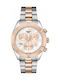 Tissot PR 100 Lady Chronograph Γυναικείο Ρολόι 38mm Χρονογράφος Μπαταρίας με Ασημί Ατσάλινο Μπρασελέ