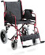 Alfa Care Standard AC-42 Αναπηρικό Αμαξίδιο Πτυσσόμενο Απλού Τύπου 46cm 13-528-047 Κόκκινο
