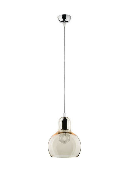 TK Lighting Mango Μοντέρνο Κρεμαστό Φωτιστικό Μονόφωτο με Ντουί E27 Διάφανο