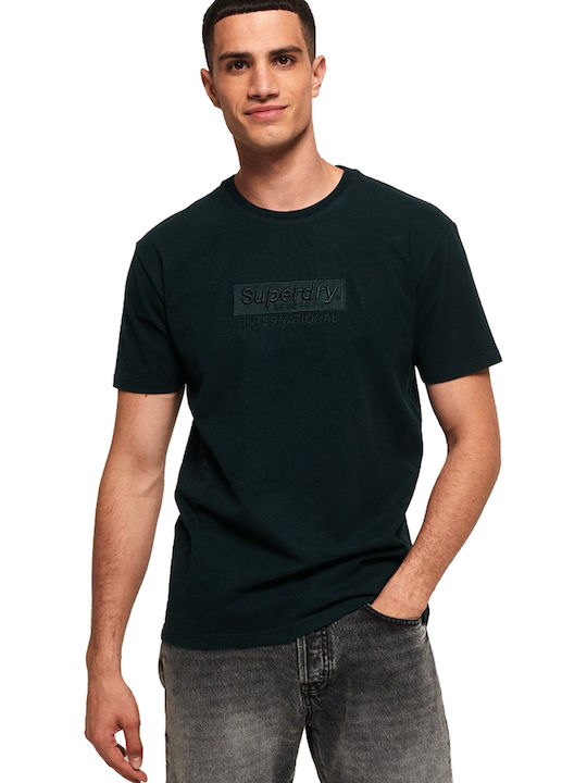 Superdry International Youth Herren T-Shirt Kurzarm Marineblau