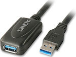 Lindy USB 3.0 Cable USB-A male - USB-A female 5m (43155)