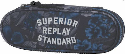 Replay Pencil Case with 1 Compartment Blue 162RPB616.75