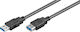 Goobay USB 3.0 Kabel USB-A-Stecker - USB-A-Buchse Schwarz 1.8m 93998