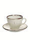 Espiel Terra Jumbo Φλιτζάνι Cappuccino από Πορσελάνη Κρεμ 350ml