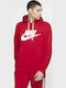 Club Sweatshirt With Hood University Red