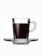 Espiel Carre Glass Espresso Cup Set 75ml Transparent