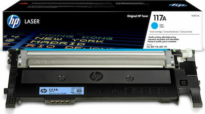 HP 117A Toner Laser Εκτυπωτή Κυανό 700 Σελίδων (W2071A)