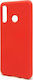 iNOS Liquid Umschlag Rückseite Silikon Rot (Huawei P30 Lite)