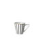 Dutch Rose Stripe Gold Φλιτζάνι Espresso από Πορσελάνη Λευκό 120ml