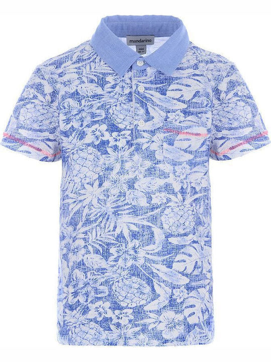 Mandarino Polo Hellblau