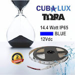 Cubalux Wasserdicht LED Streifen Versorgung 12V mit Blau Licht Länge 5m und 60 LED pro Meter SMD5050
