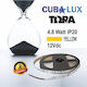 Cubalux LED Strip Power Supply 12V with Yellow Light Length 5m and 60 LEDs per Meter SMD3528