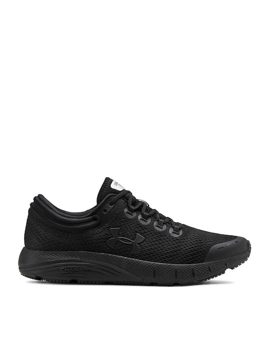 Under Armour Charged Bandit 5 Ανδρικά Αθλητικά Παπούτσια Running Μαύρα