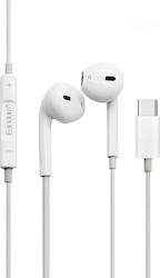 Earldom ET-E19 Earbuds Handsfree with USB-C Connector White