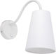 TK Lighting Wire Modern Lamp Wall with Socket E27 White 62x13cm