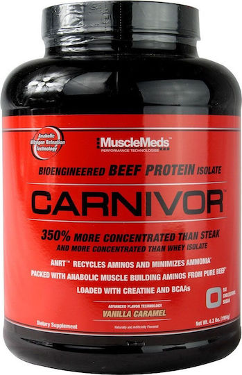 Muscle Meds Carnivor 1800gr Vanilla Caramel Lactose Free with Flavor Vanilla Caramel 1.8kg