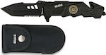 Martinez Albainox Pocket Knife Black with Blade made of Stainless Steel in Sheath