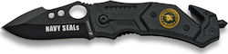 Martinez Albainox Navy Seals Pocket Knife Black with Blade made of Stainless Steel