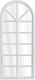 Inart Καθρέπτης Τοίχου με Λευκό Ξύλινο Πλαίσιο 75x32cm