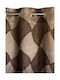 Mc Decor Curtain with Grommets 70007 Brown 140x260cm