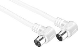 GoGEN Καλώδιο Κεραίας Coax male - Coax female Λευκό 3.5m