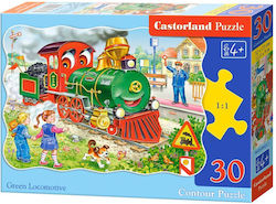 Puzzle pentru Copii Grenn Locomotive 30buc Castorland