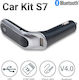 FM Transmitter Αυτοκινήτου Car Kit S7 με MicroSD / USB / Bluetooth / AUX