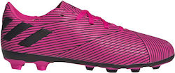 adidas Nemeziz 19.4 FxG Детски Футболни Обувки с Бутони Шок Фуксия / Основно Черно