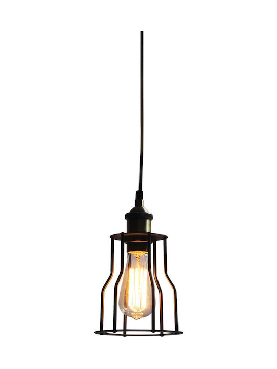 Home Lighting Pari Pendant Lamp E27 Black