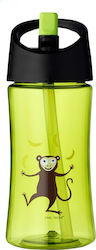 Carl Oscar Plastic Kids Water Bottle with Straw...