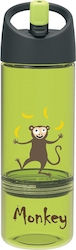 Carl Oscar Plastic Kids Water Bottle with Straw...