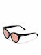 Hawkers Divine Women's Sunglasses with Black Plastic Frame and Pink Lens