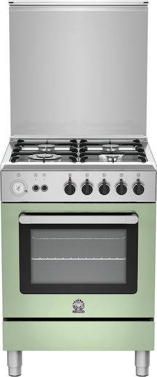 La Germania RI6 4C 81T C XV Aragaz cu Gaz Lichefiat 65lt cu Plite pe Gaz Lichefiat L59.5cm. Green