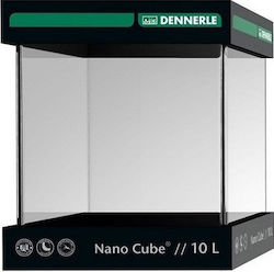 Dennerle Nano Cube Complete Fish Aquarium Capacity 10lt with 25x25x30cm. White