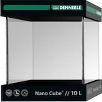 Dennerle Nano Cube Complete Fish Aquarium Capacity 10lt with 25x25x30cm. White