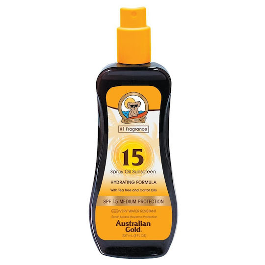 Australian Gold Exotic Blend Ulei De Corp Cu Protecție Solară Waterproof SPF15 În Spray 237ml