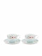 PiP Studio Blushing Birds Porcelain Cappuccino Cup Set 280ml White 2pcs