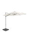 Garden & Terrace Hanging Aluminium Round Parasol with Stand Sand